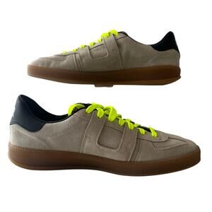 P448 Monza Sneaker Animal Neon Women's US 9 EU 40 Beige Suede Leather NWOB Italy